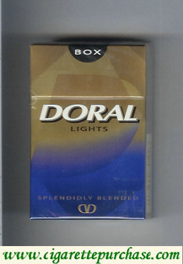 Doral Splendidly Blended Lights cigarettes hard box